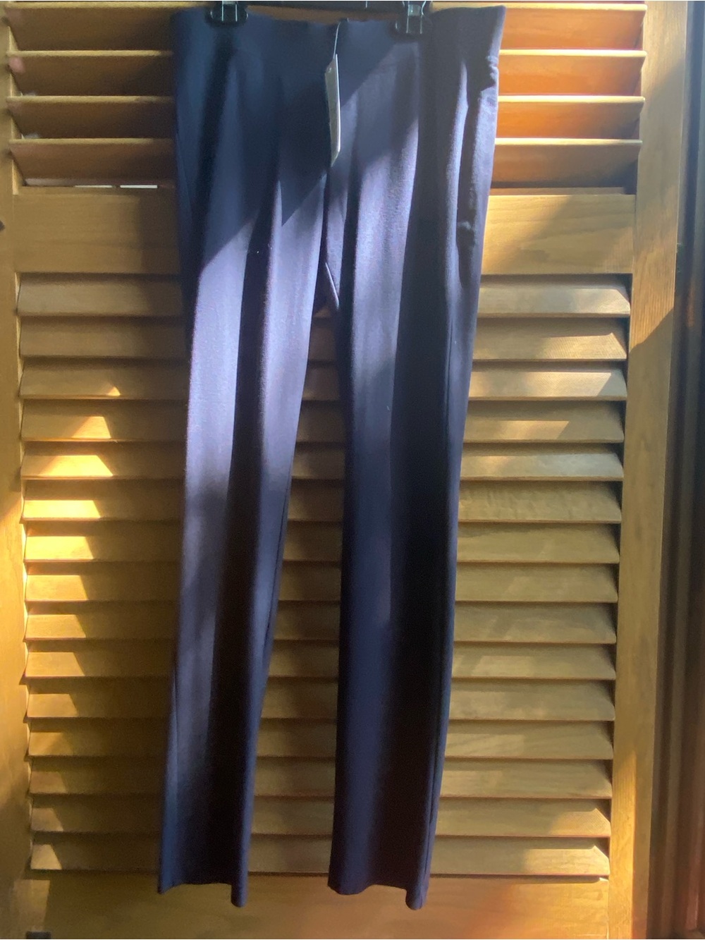 EILEEN FISHER Women’s XS Classic “Evening” Navy pull-on slim Pants NWT